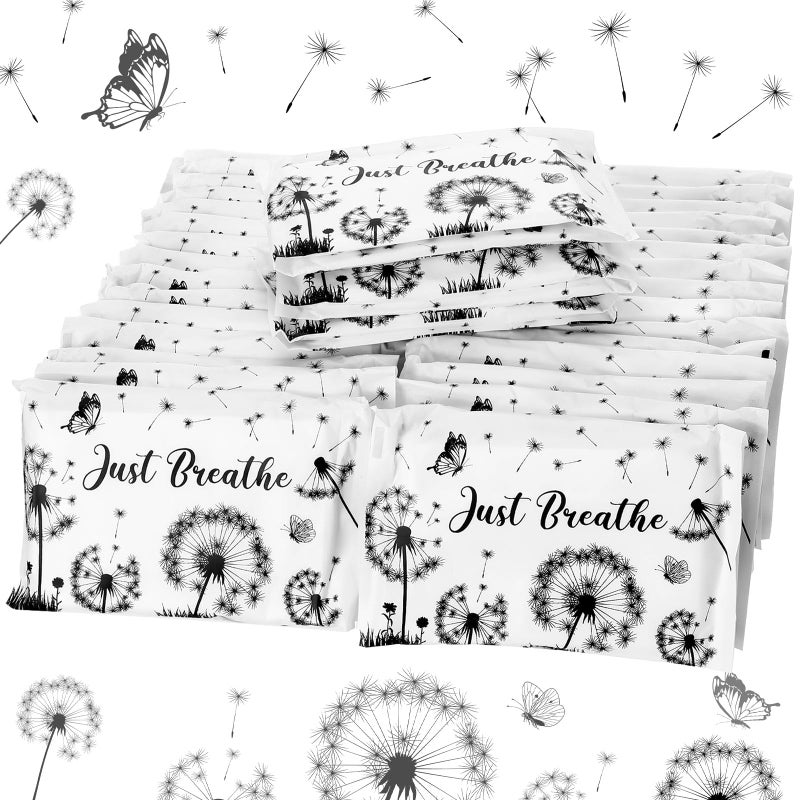 Geyee 50 Packs Facial Tissue Travel Packs Disposable Pocket Tissues for Wedding Guest Travel School Purse Home Supplies 500 Sheets 3 PlyDandelion